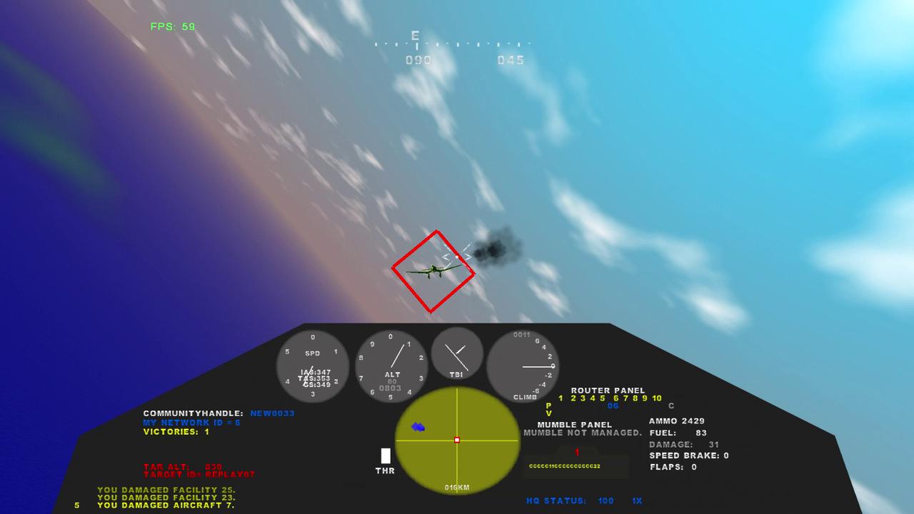 LAC cockpit (WW2 option enabled)